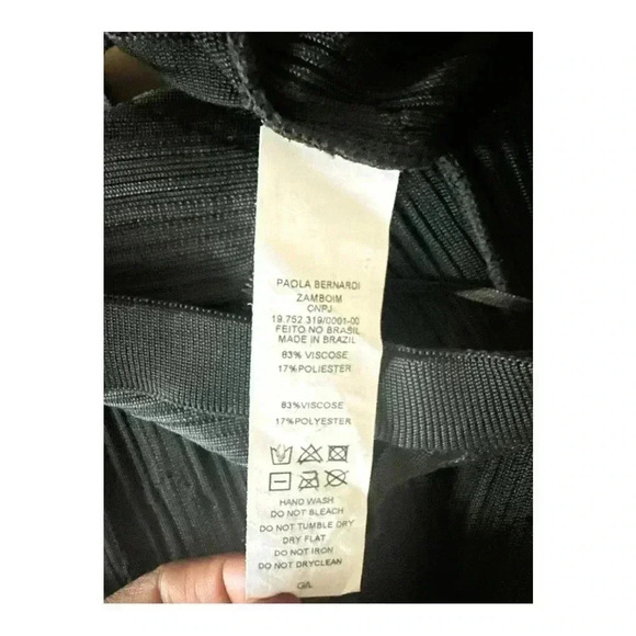 PAOLA BERNARDI Camila Knit Cutout-Waist Flare-Leg Pants size L - Picture 7 of 7